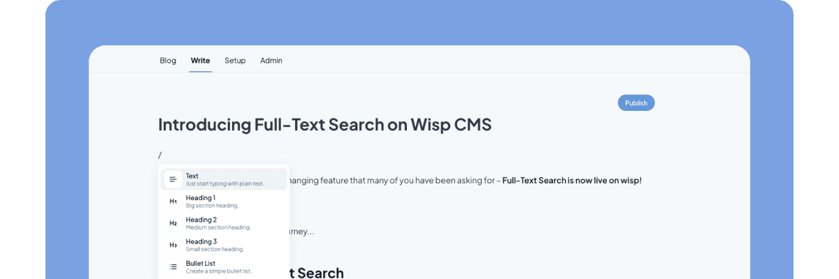 Choosing a CMS