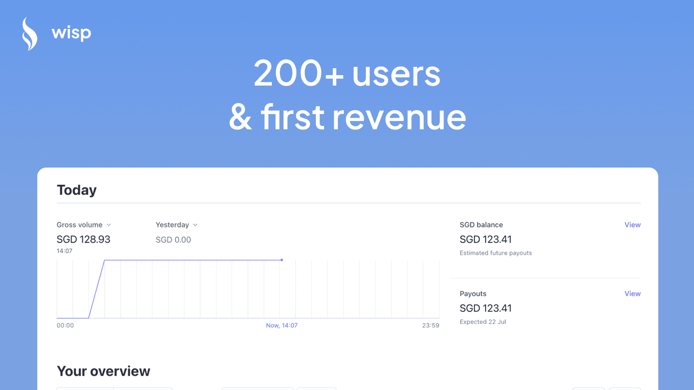 3 Months In, 200+ Users, and Our First Revenue!